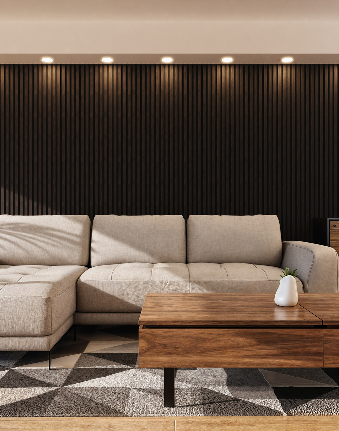 Akustikpaneel Black Ash Muster Akustikpaneel Black Ash Muster