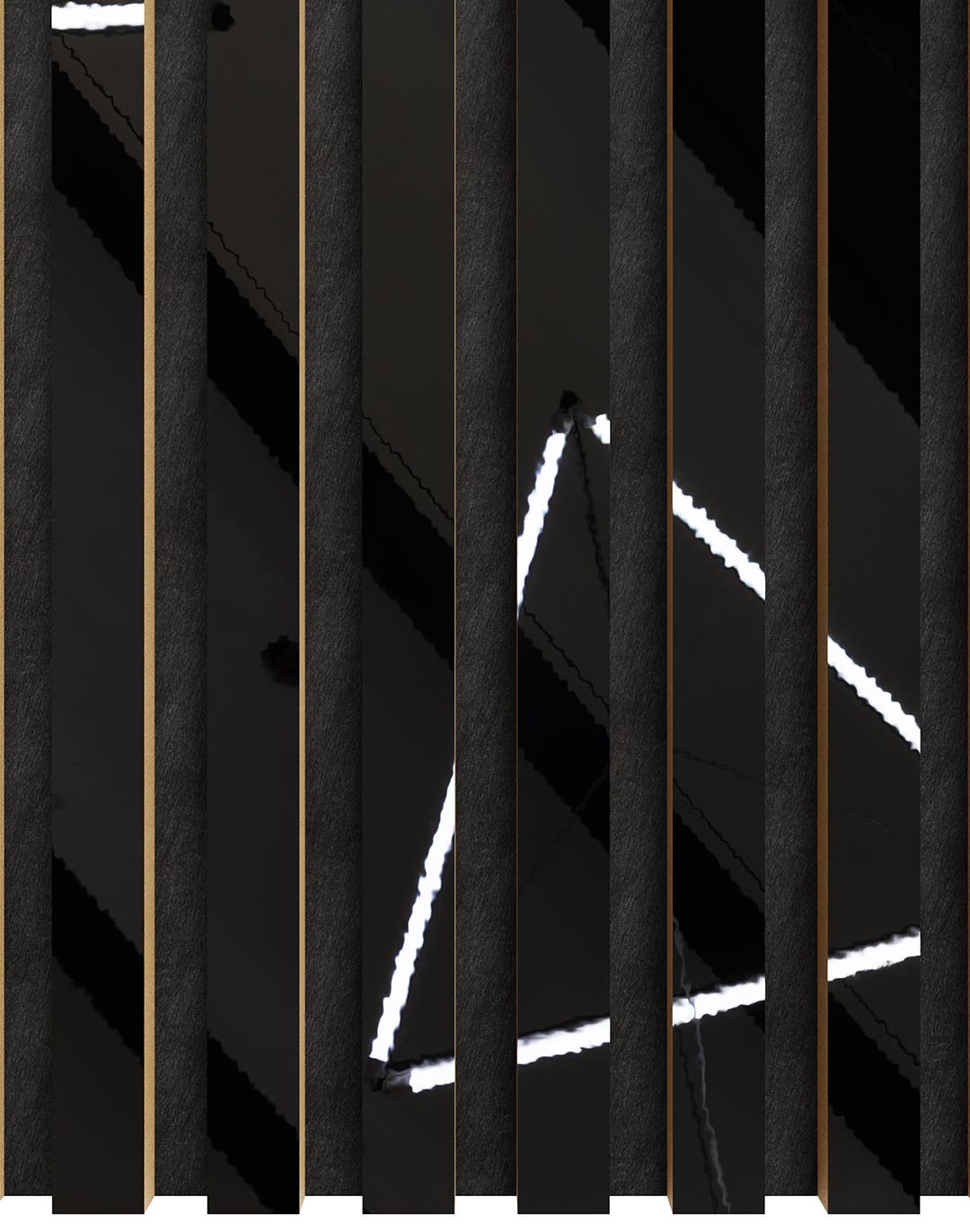 Akustikpaneel Mirror Black 240x60 cm Akustikpaneel Mirror Black 240x60 cm