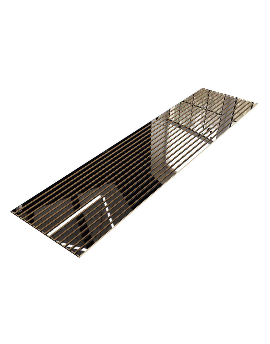 Akustikpaneel Mirror Black 240x60 cm