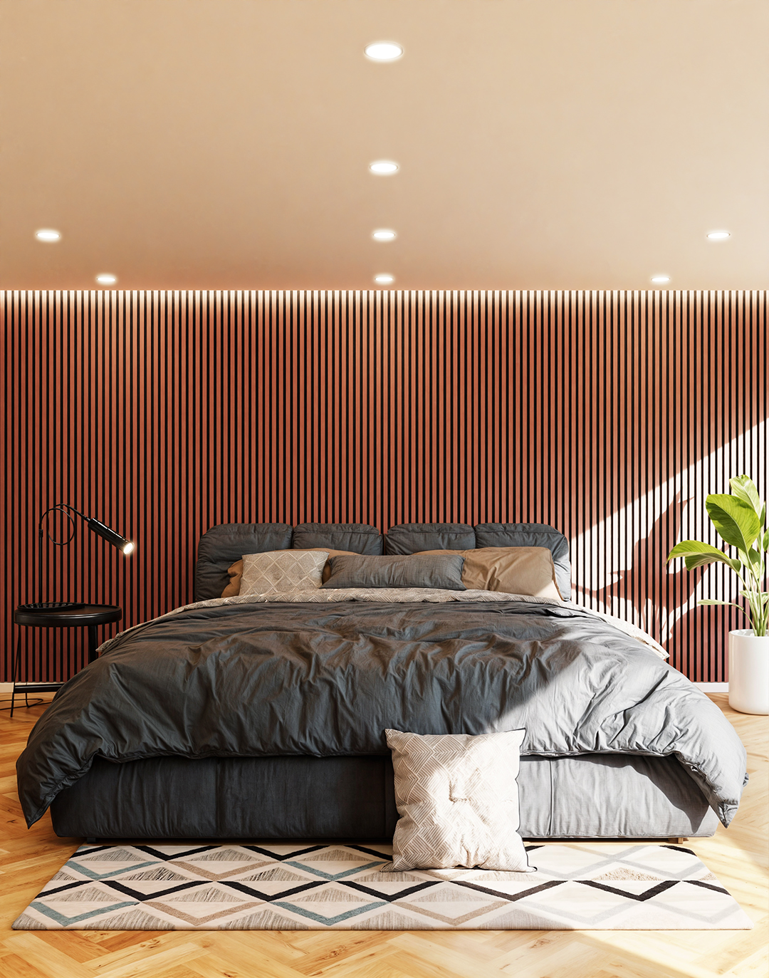 Akustikpaneel Coral Red 240x60 cm