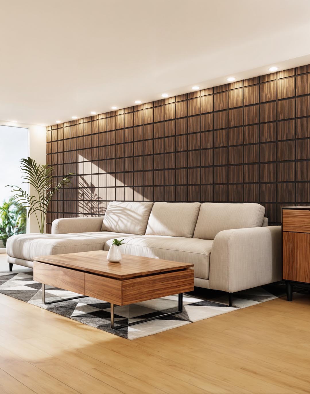 Akustikpaneel Quadra Zebrano 240x60 cm