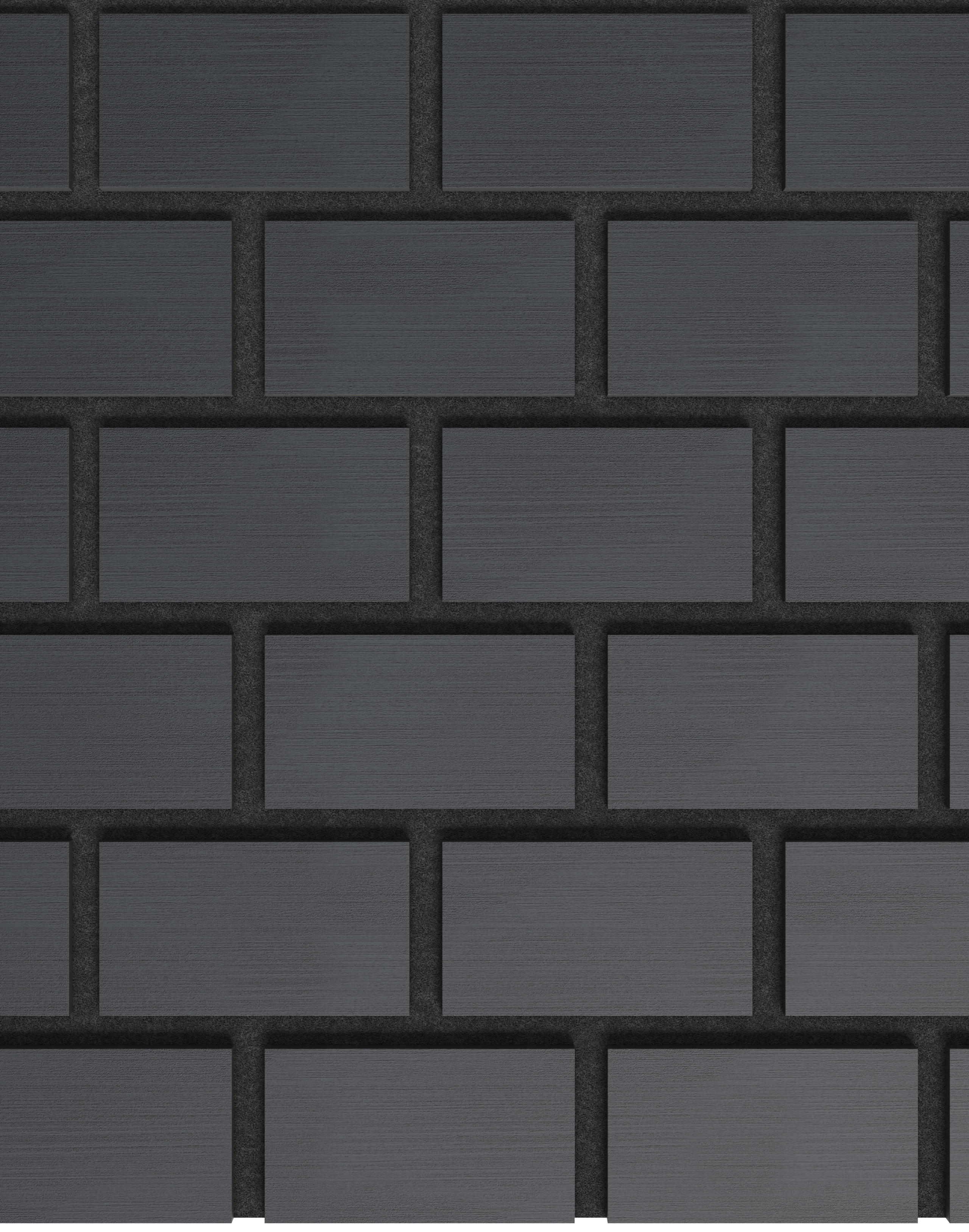 Akustikpaneel Bricks Graphite Black 240x60 cm Akustikpaneel Bricks Graphite Black 240x60 cm
