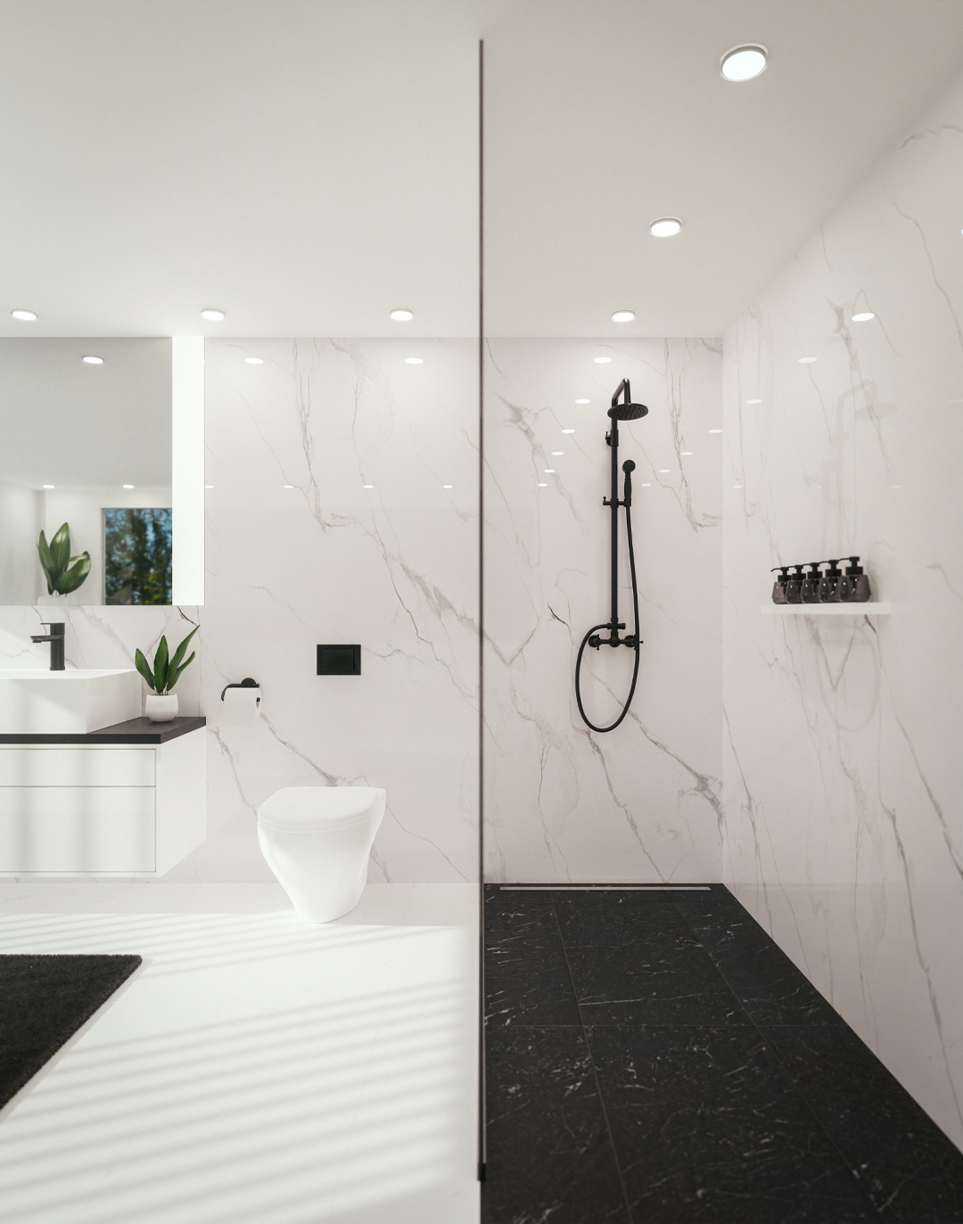 PVC-Paneel Marmor Kopenhagen Nebel 288x122 cm PVC-Paneel Marmor Kopenhagen Nebel 288x122 cm