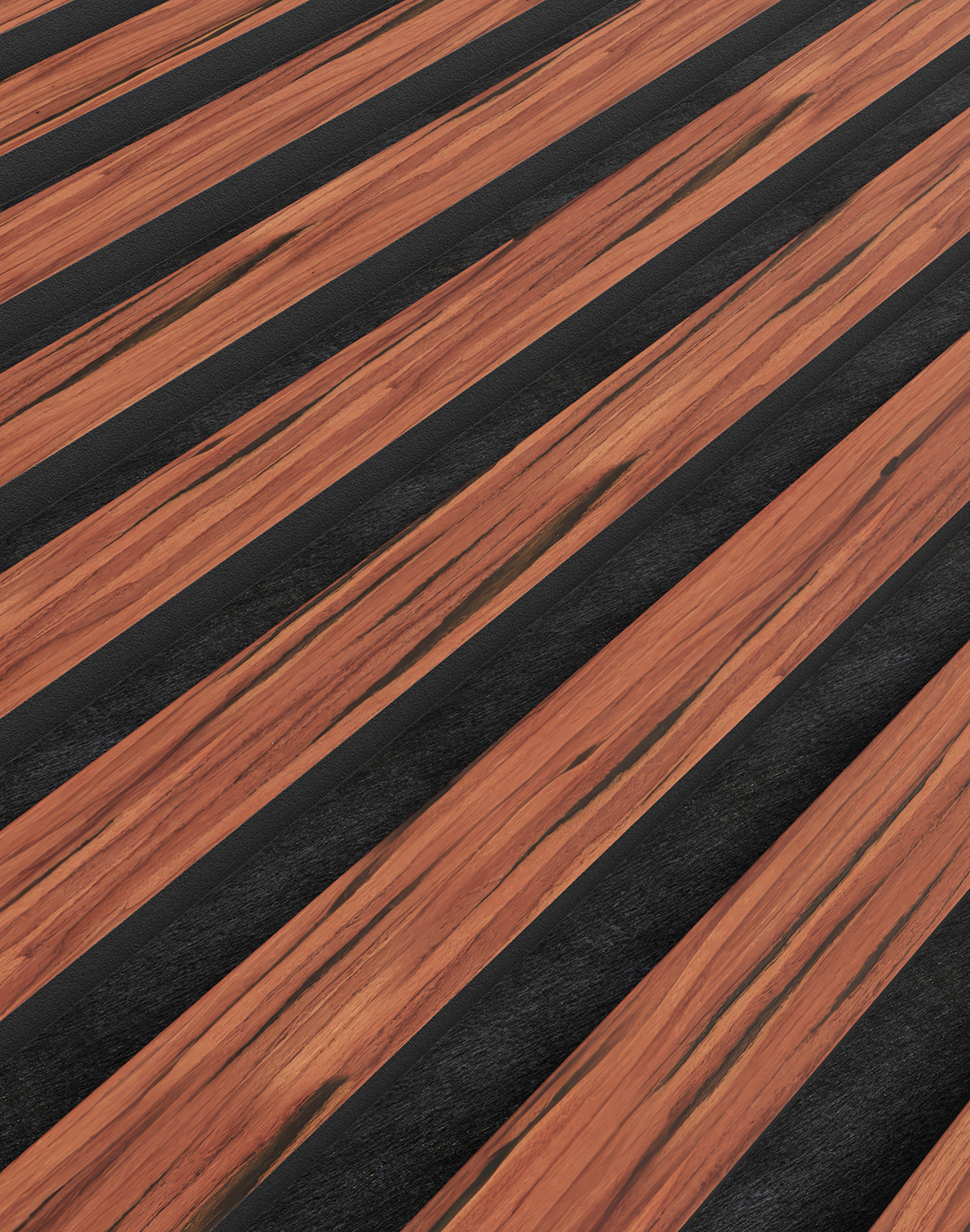 Akustikpaneel Palisander 240x60 cm