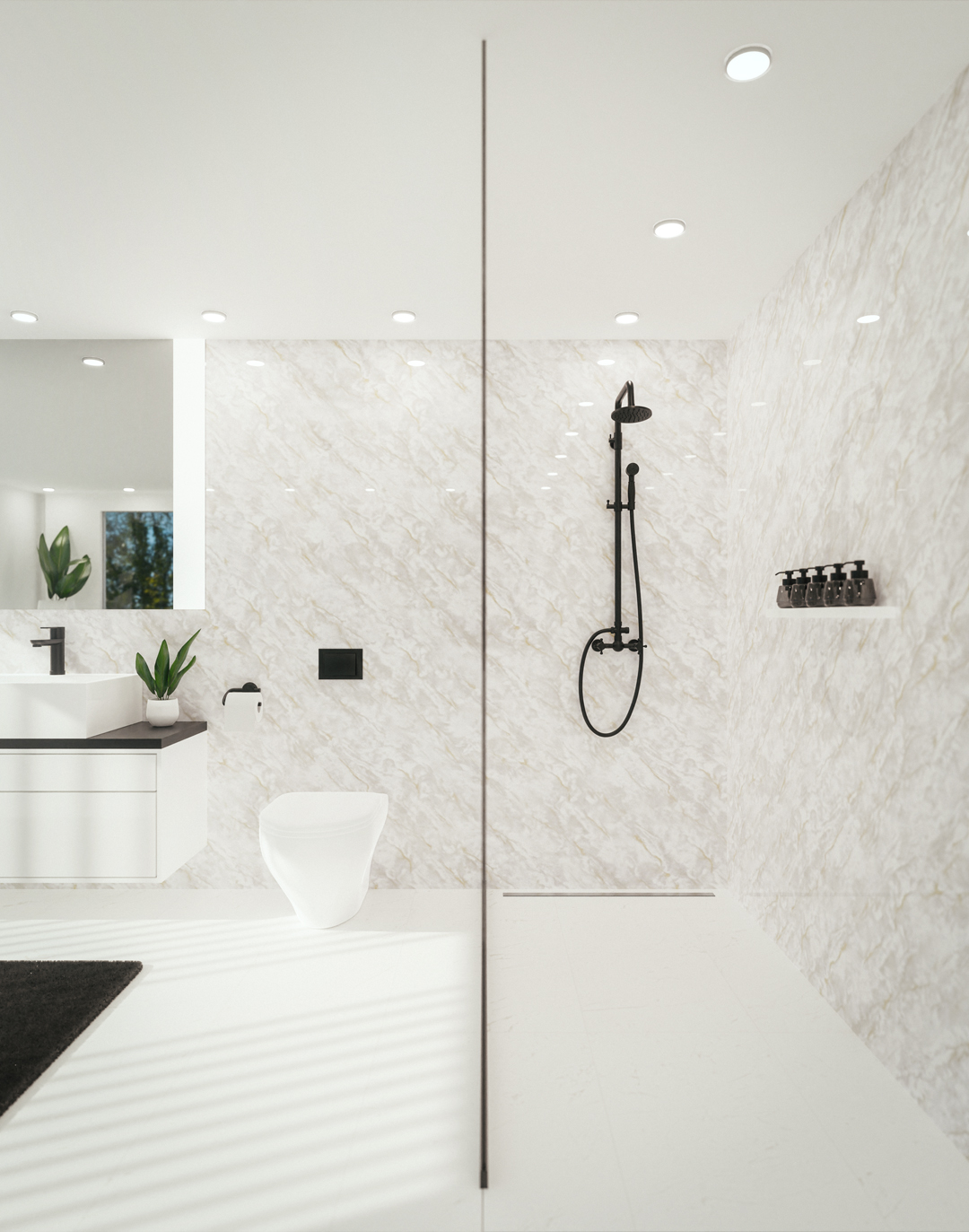 PVC-Paneel Marmor Nizza Perlmutt 288x122 cm PVC-Paneel Marmor Nizza Perlmutt 288x122 cm