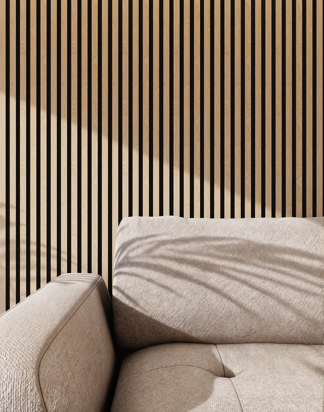 Akustikpaneel White Oak 240x60 cm Akustikpaneel White Oak 240x60 cm