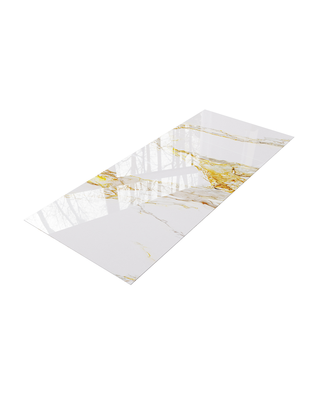 PVC-Paneel Marmor Dubai Gold 288x122 cm
