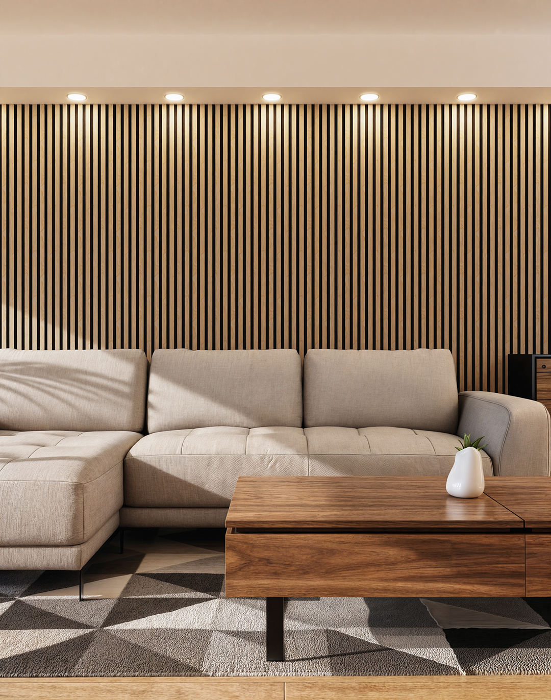 Akustikpaneel White Oak 240x60 cm