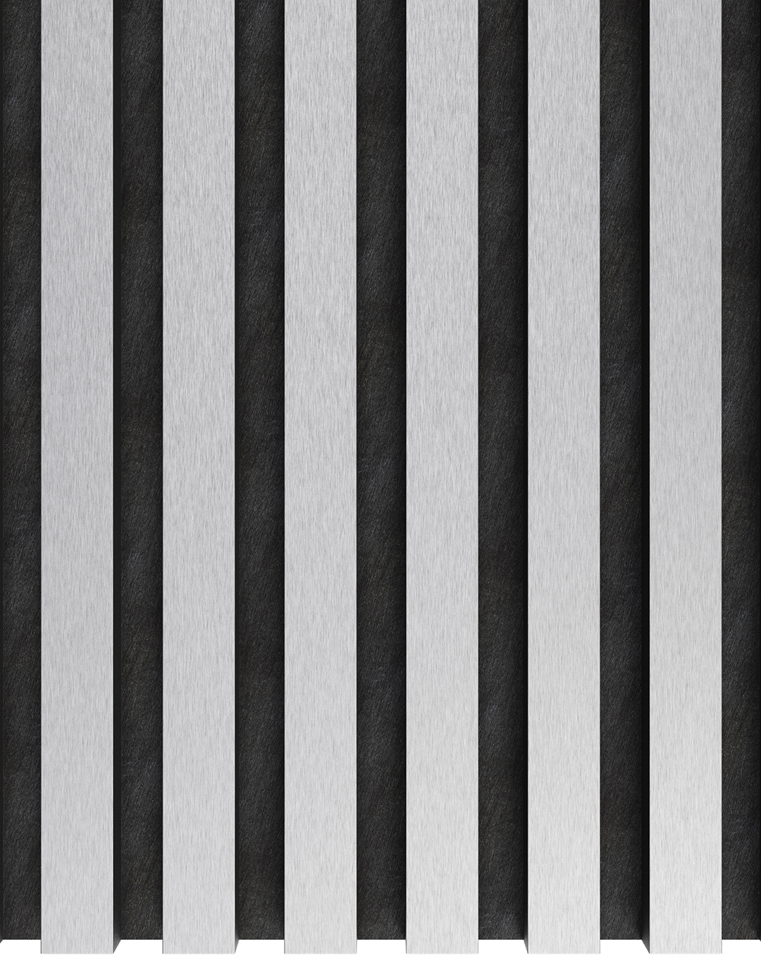 Akustikpaneel Brushed Silver 240x60 cm Akustikpaneel Brushed Silver 240x60 cm