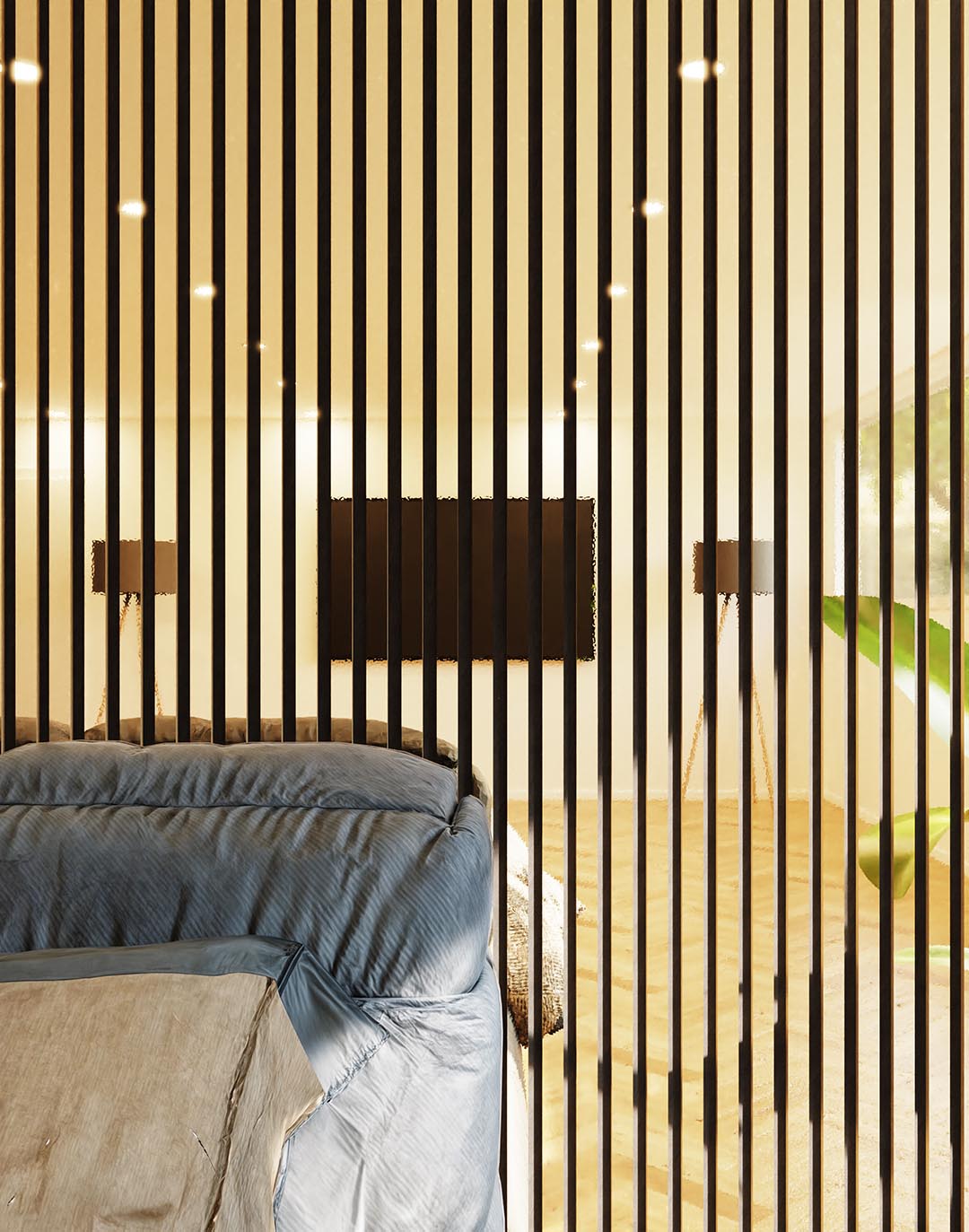 Akustikpaneel Mirror Gold 240x60 cm