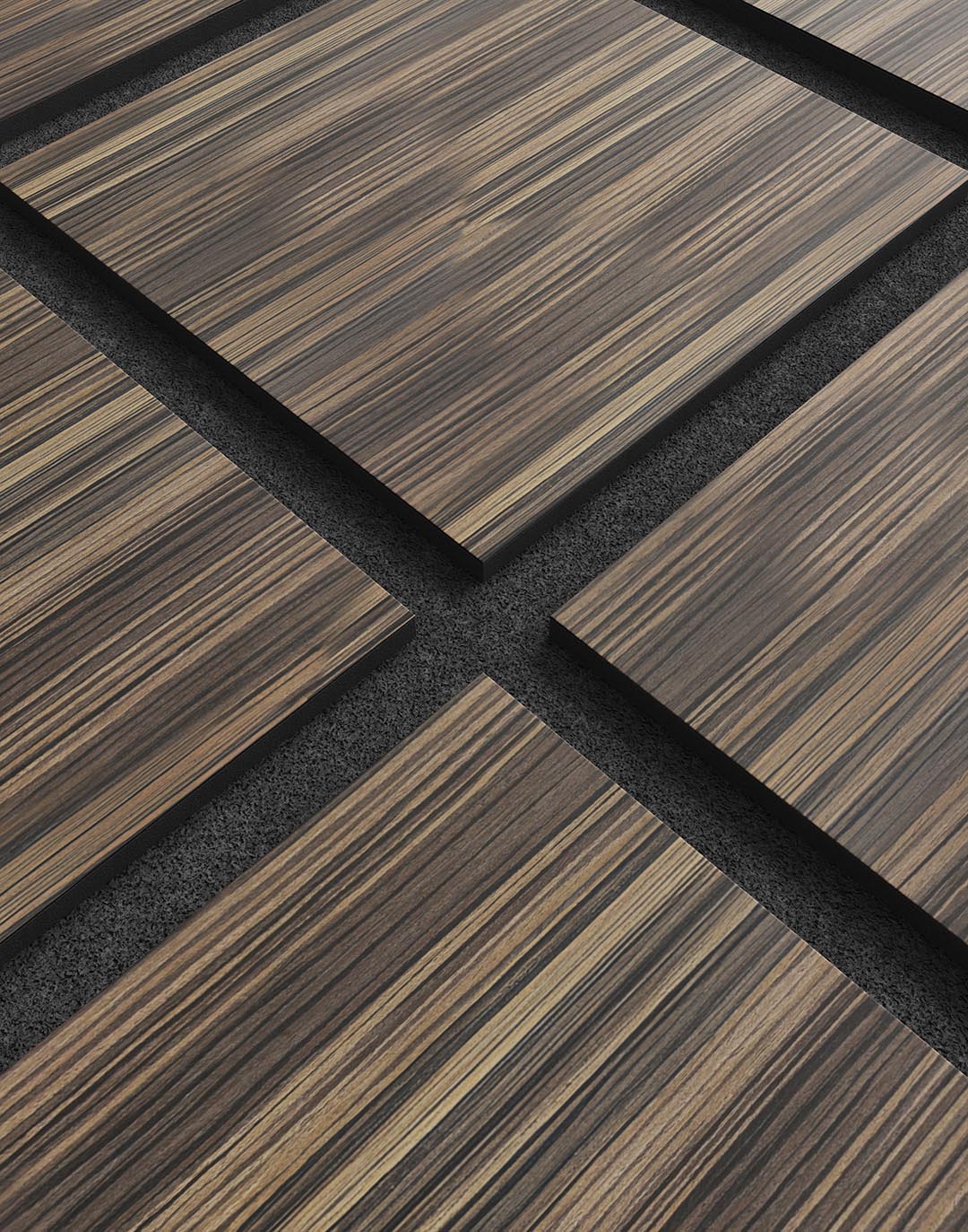 Akustikpaneel Quadra Zebrano 240x60 cm