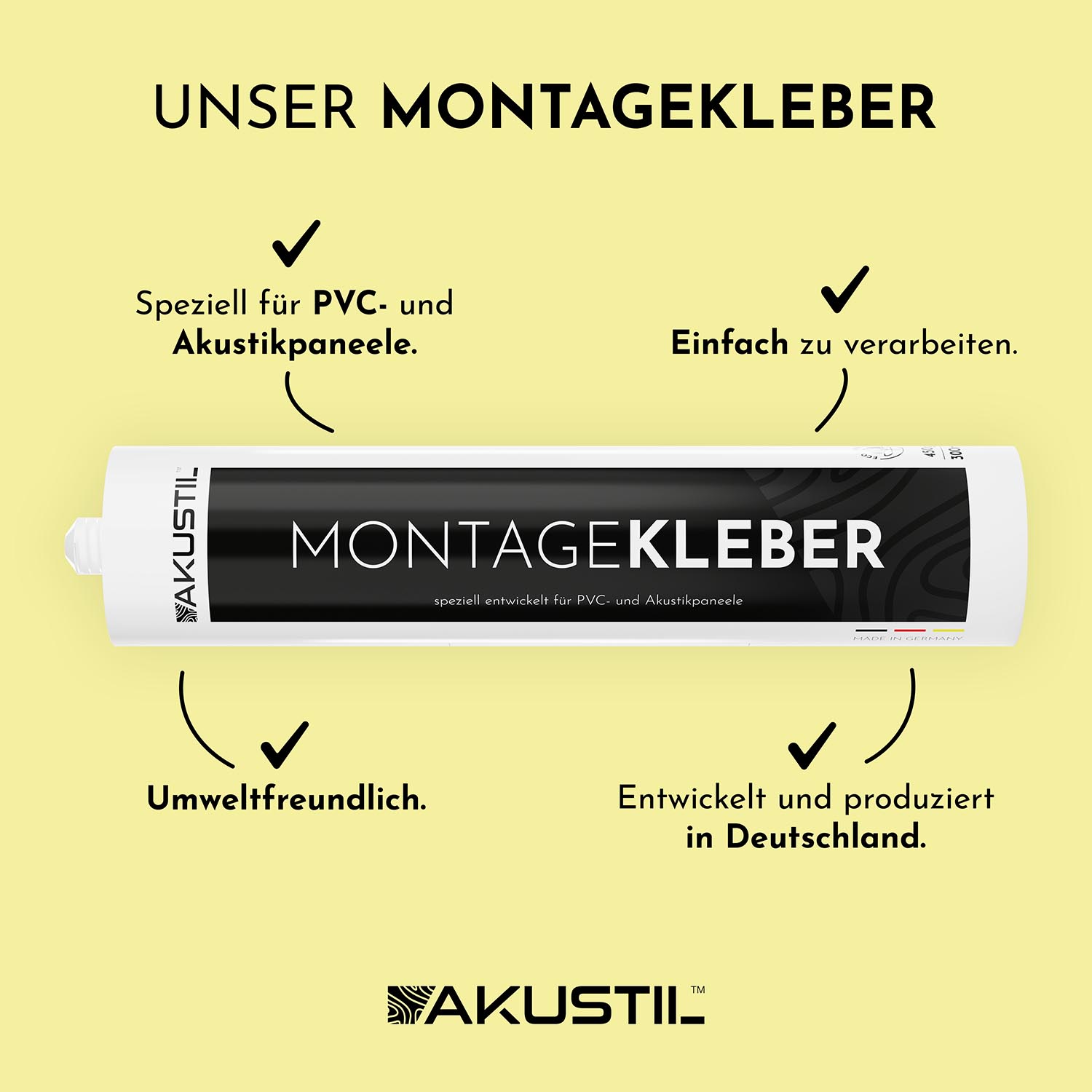 Akustik- und PVC-Paneel Montagekleber