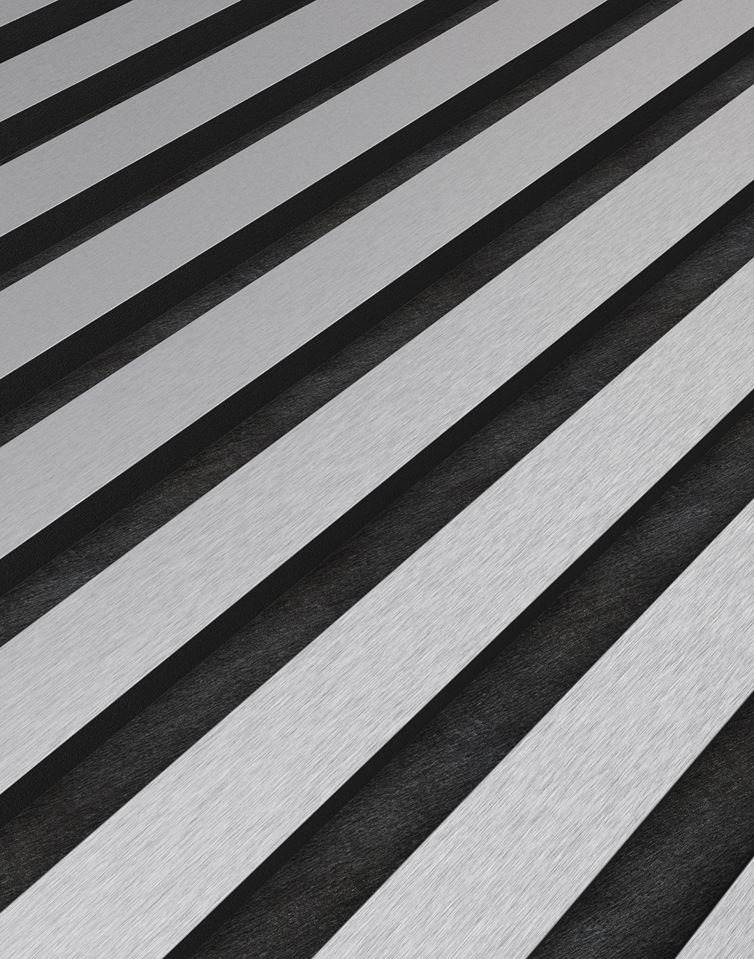 Akustikpaneel Brushed Silver 240x60 cm Akustikpaneel Brushed Silver 240x60 cm