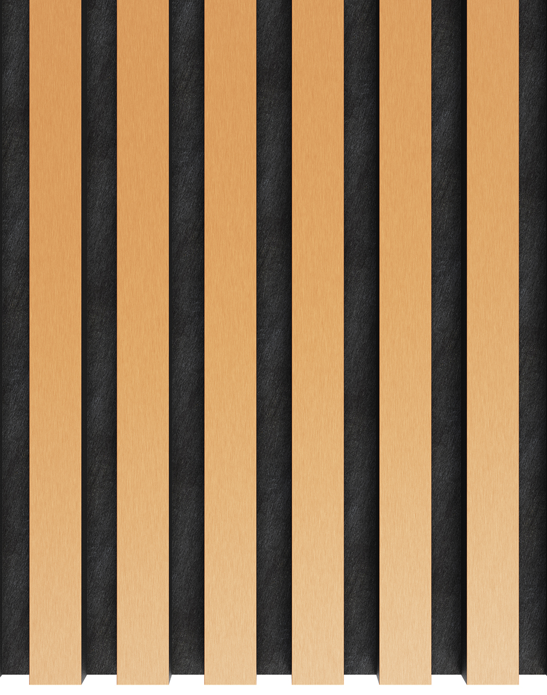 Akustikpaneel Brushed Copper 240x60 cm Akustikpaneel Brushed Copper 240x60 cm