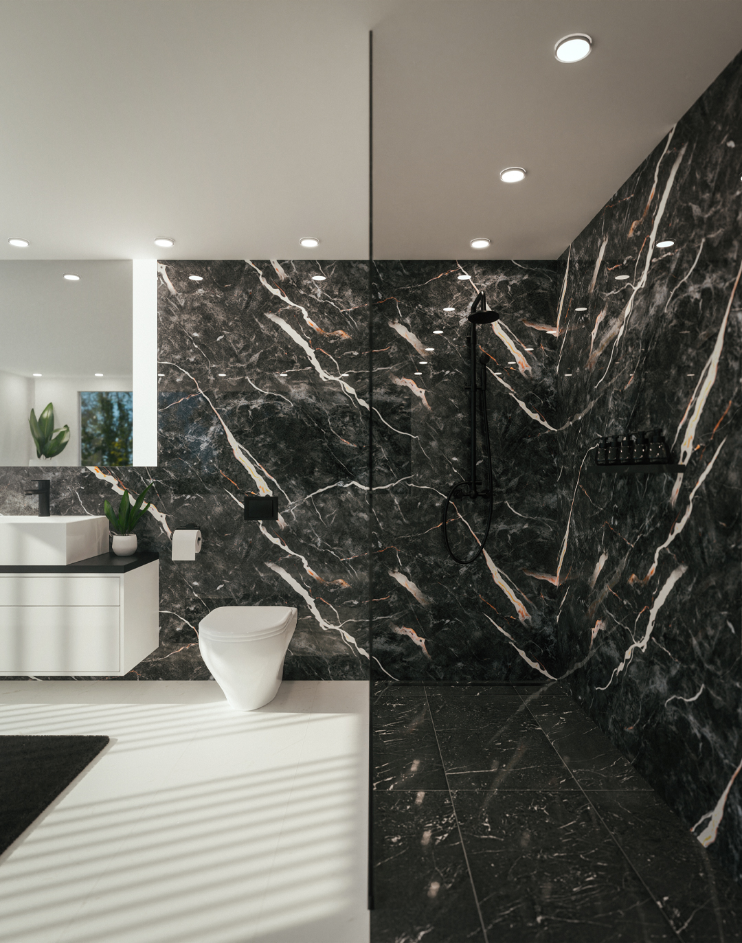 PVC-Paneel Marmor Neapel Lava 288x122 cm