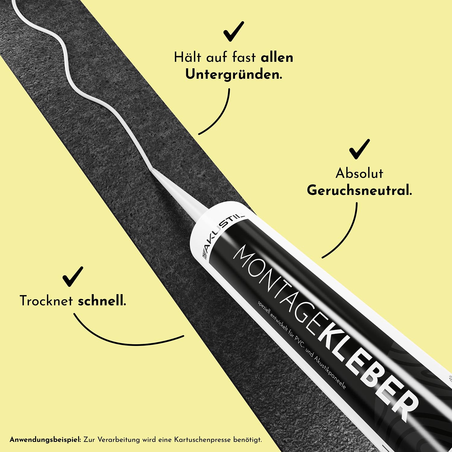 Akustik- und PVC-Paneel Montagekleber