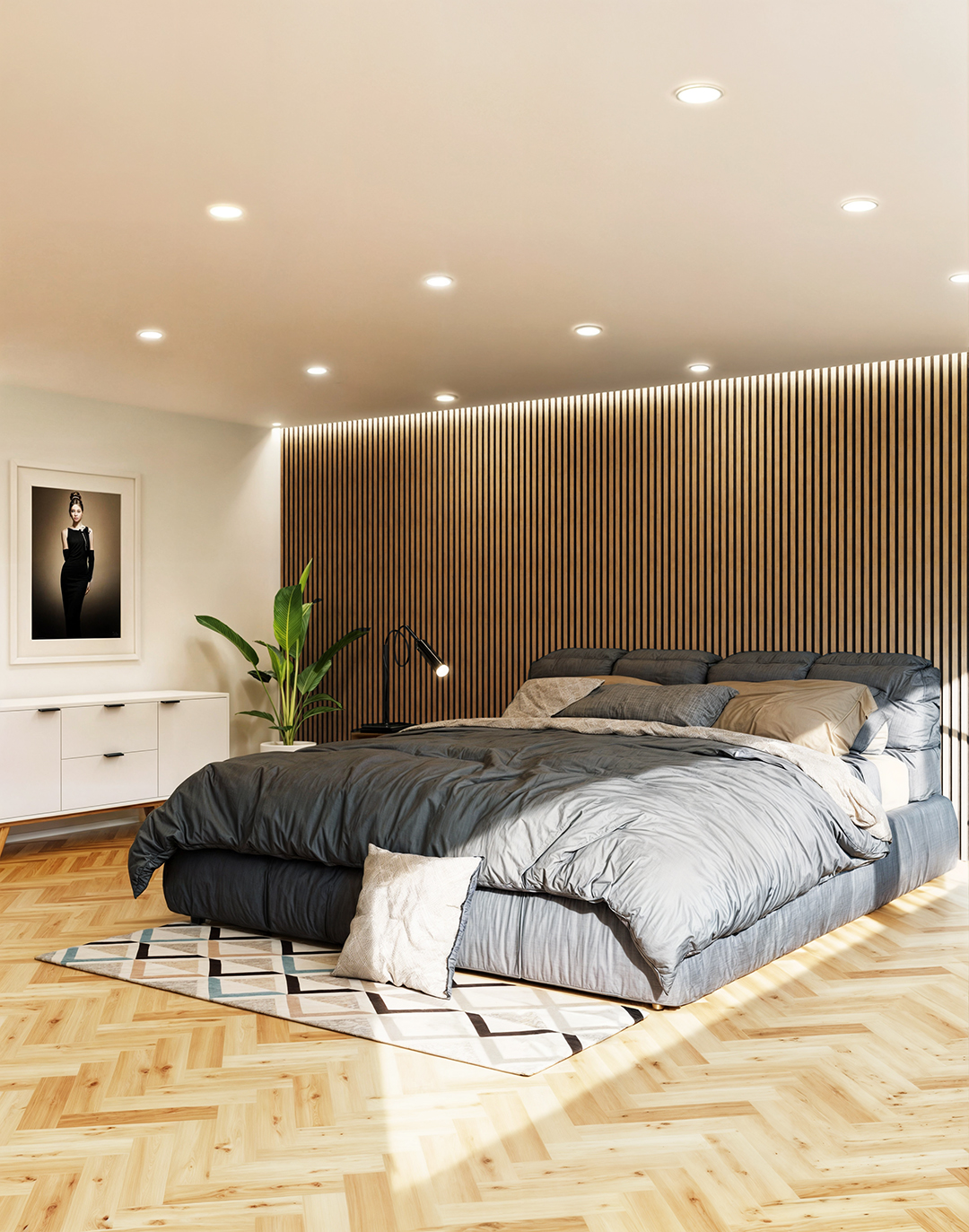 Akustikpaneel Soft Stone 240x60 cm