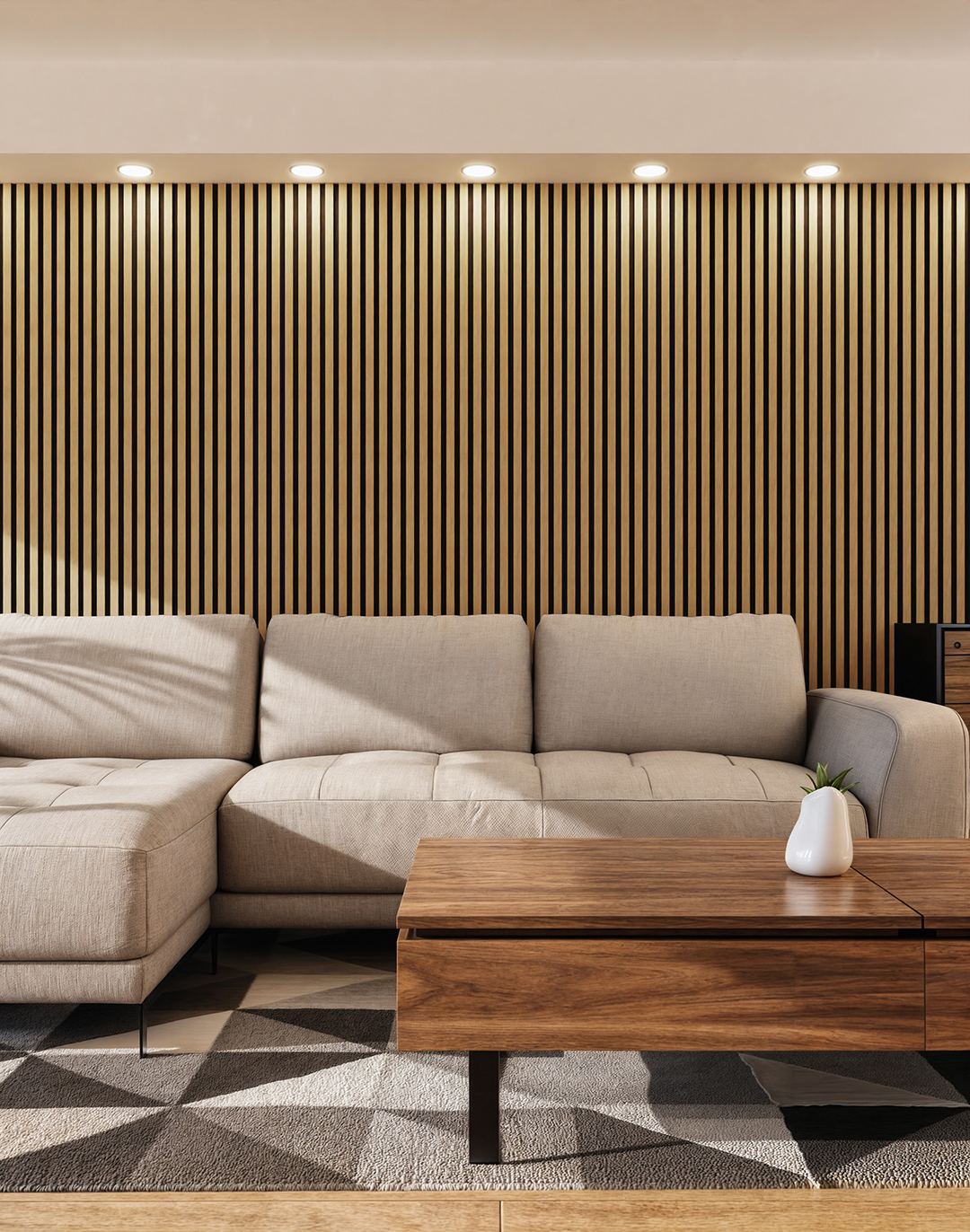 Akustikpaneel Blonde Oak 240x60 cm Akustikpaneel Blonde Oak 240x60 cm