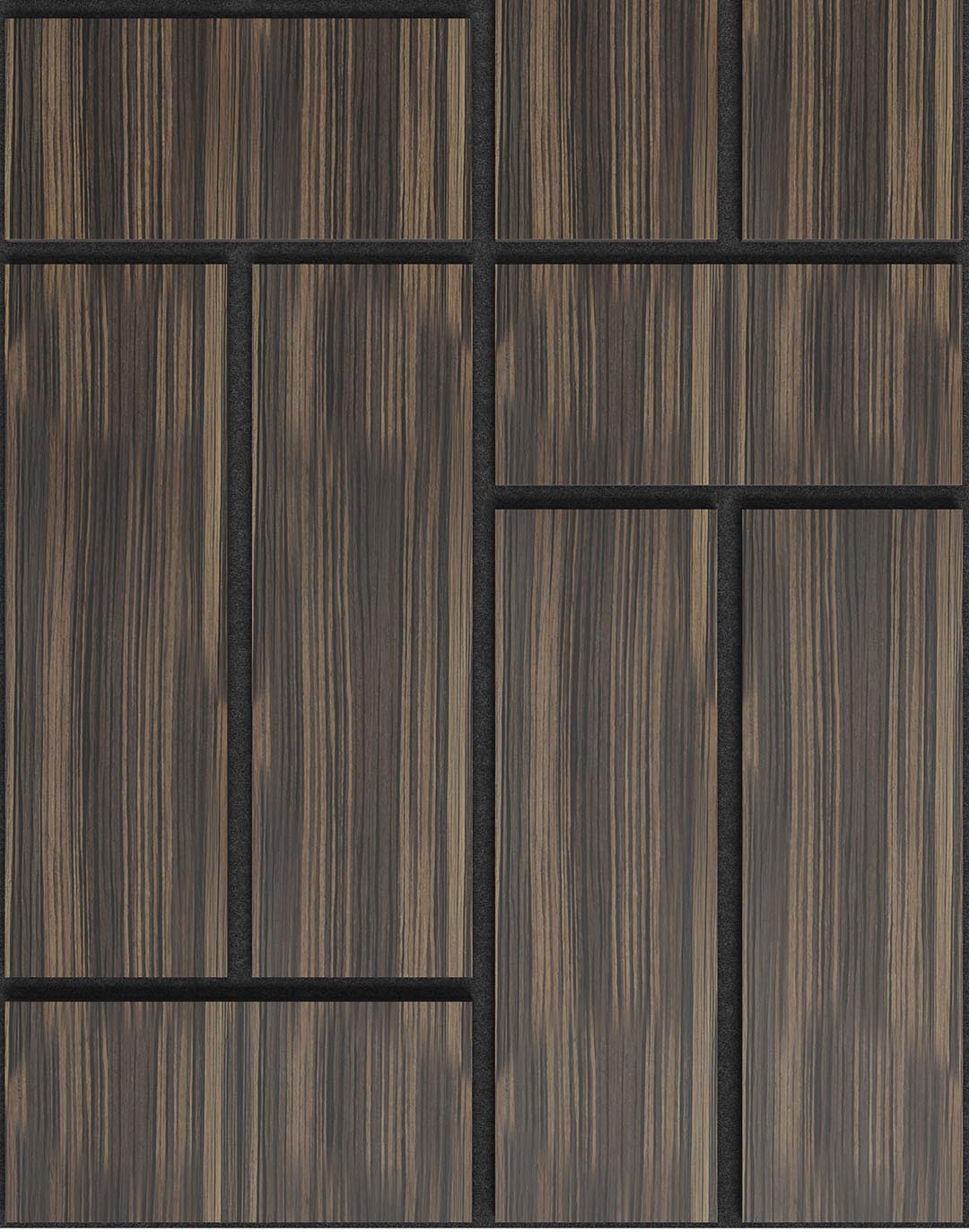 Akustikpaneel Rectina Zebrano 240x60 cm