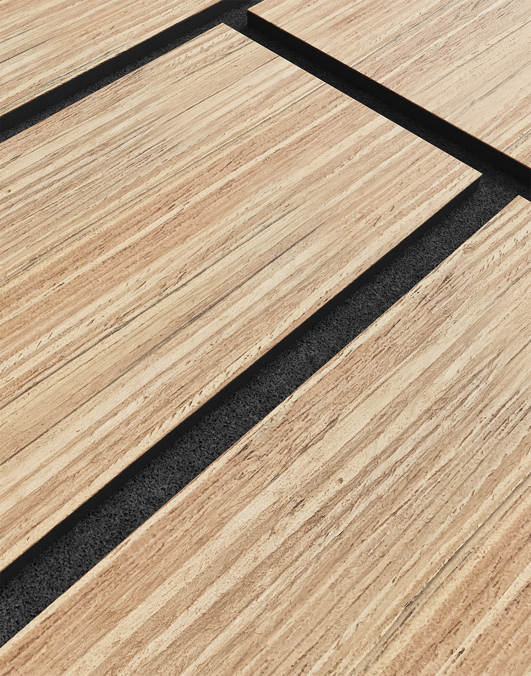 Akustikpaneel Rectina Golden Teak 240x60 cm Akustikpaneel Rectina Golden Teak 240x60 cm