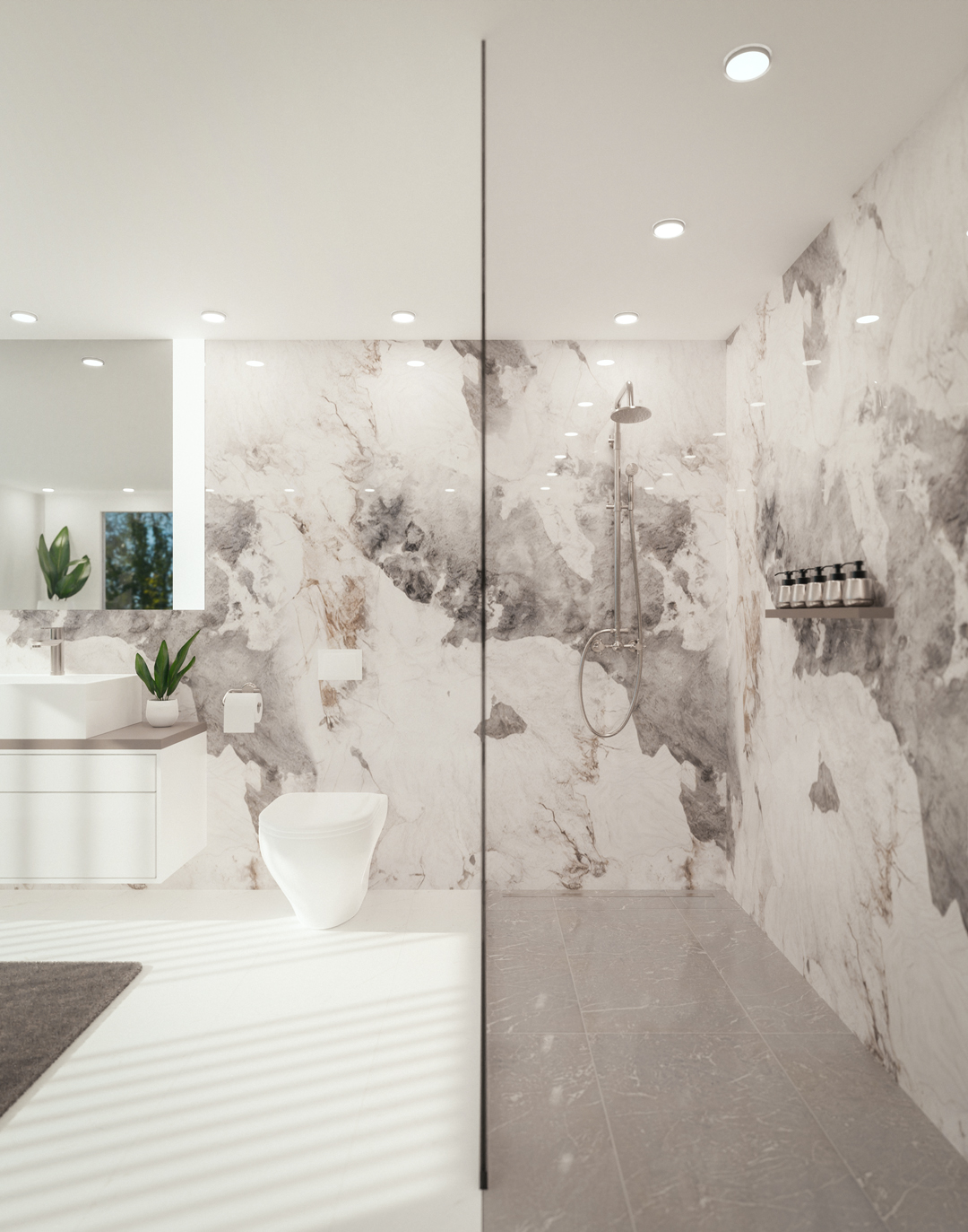 PVC-Paneel Marmor Zürich Natur 288x122 cm