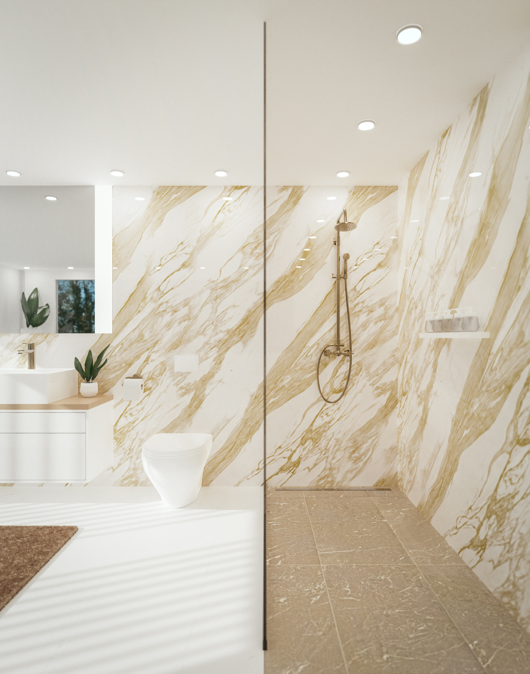 PVC-Paneel Marmor Casablanca Creme 288x122 cm