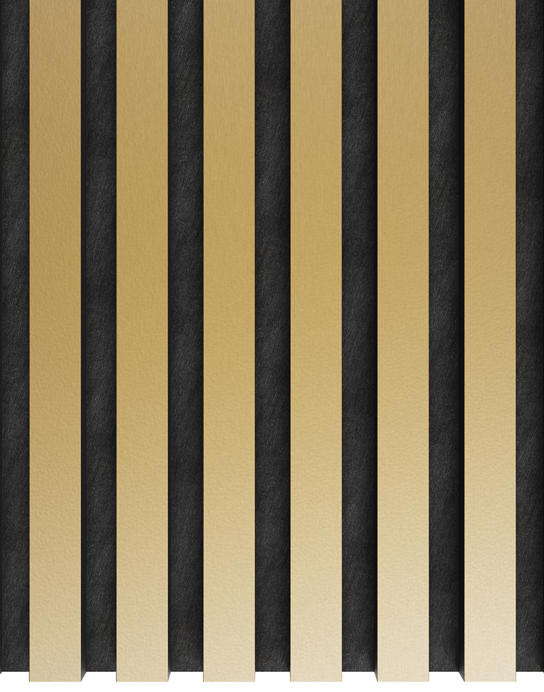 Akustikpaneel Brushed Gold 240x60 cm