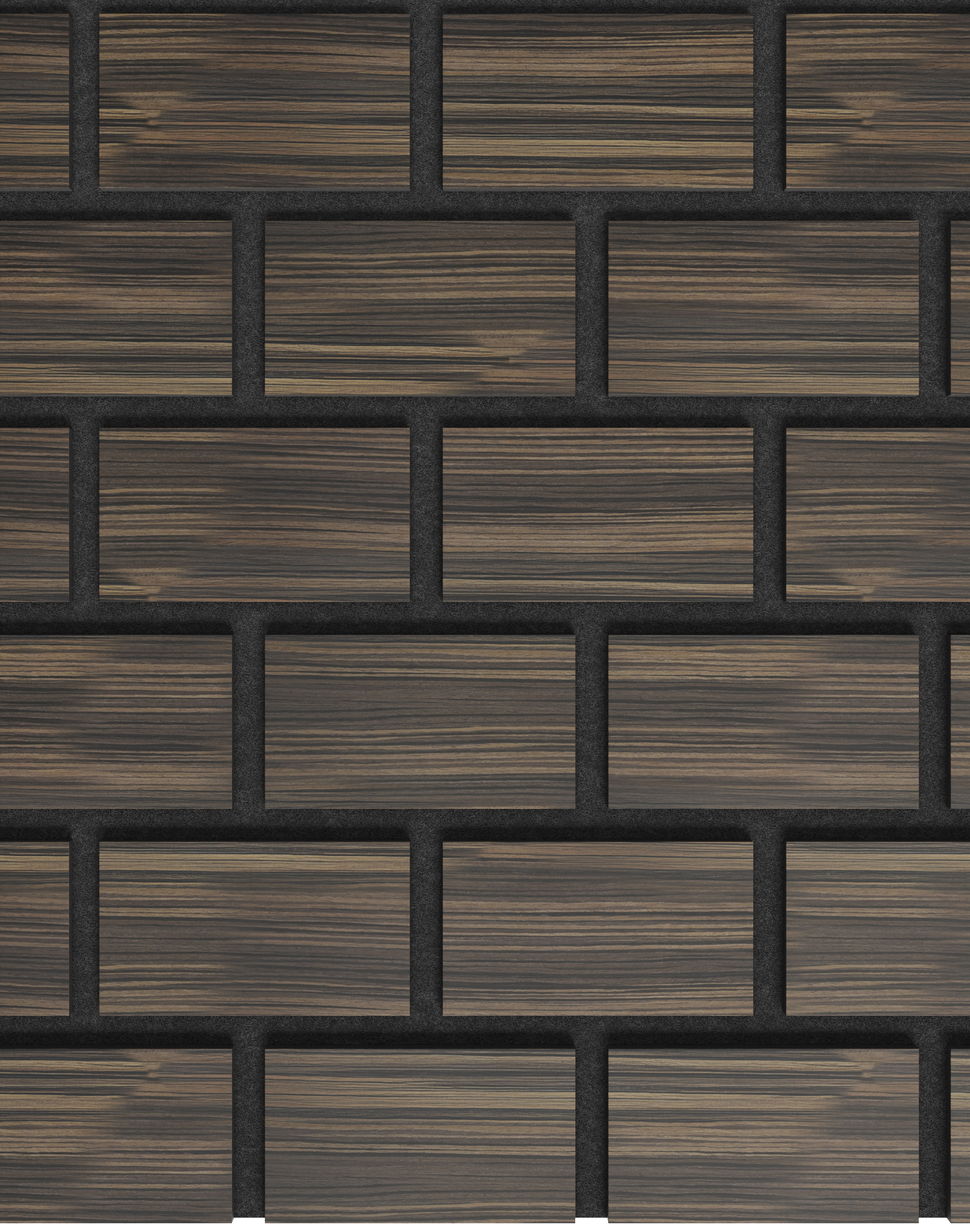 Akustikpaneel Bricks Zebrano 240x60 cm Akustikpaneel Bricks Zebrano 240x60 cm