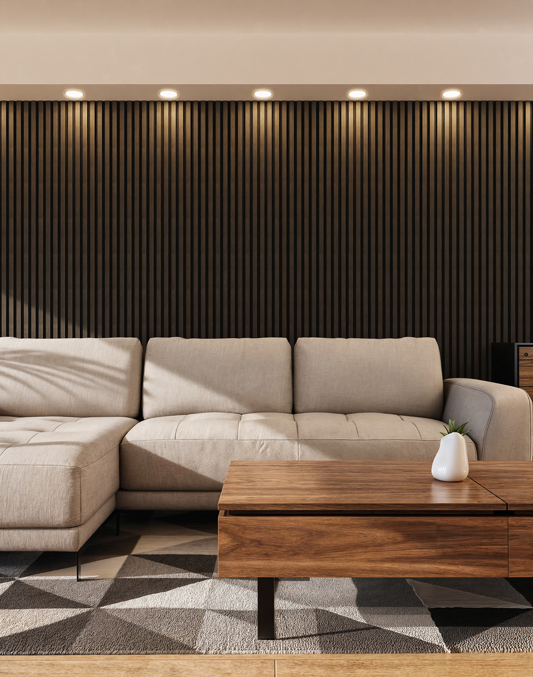 Akustikpaneel Graphite Black 240x60 cm Akustikpaneel Graphite Black 240x60 cm