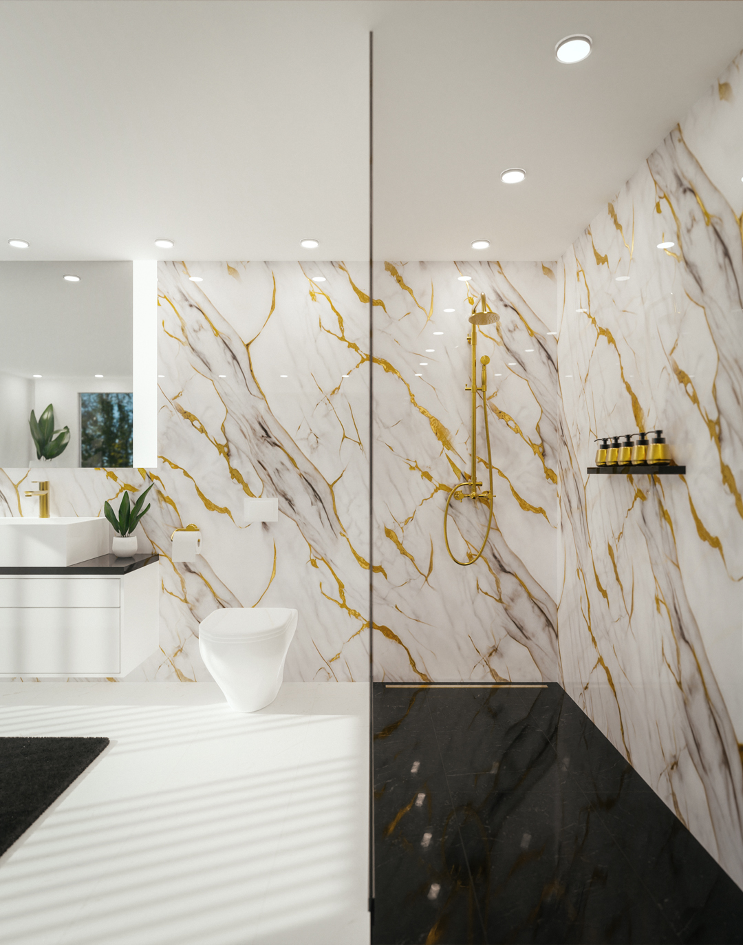 PVC-Paneel Marmor Versailles Gold 288x122 cm PVC-Paneel Marmor Versailles Gold 288x122 cm