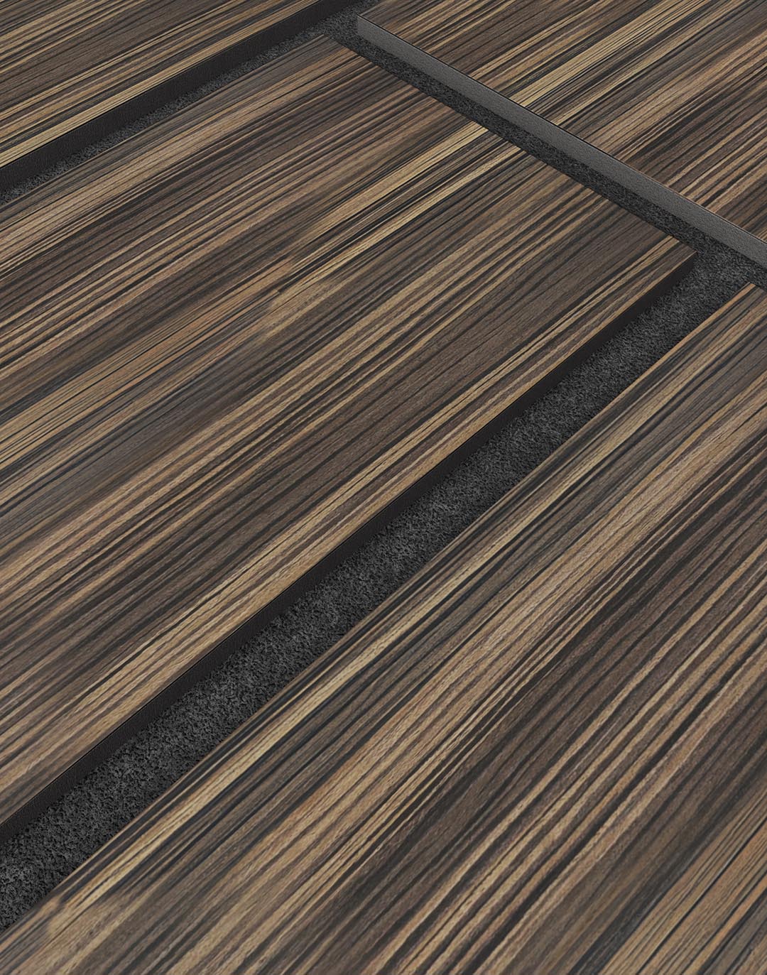 Akustikpaneel Rectina Zebrano 240x60 cm Akustikpaneel Rectina Zebrano 240x60 cm