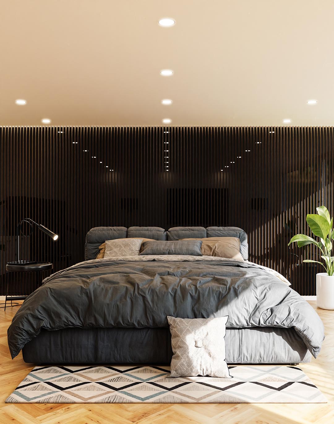 Akustikpaneel Mirror Black 240x60 cm Akustikpaneel Mirror Black 240x60 cm