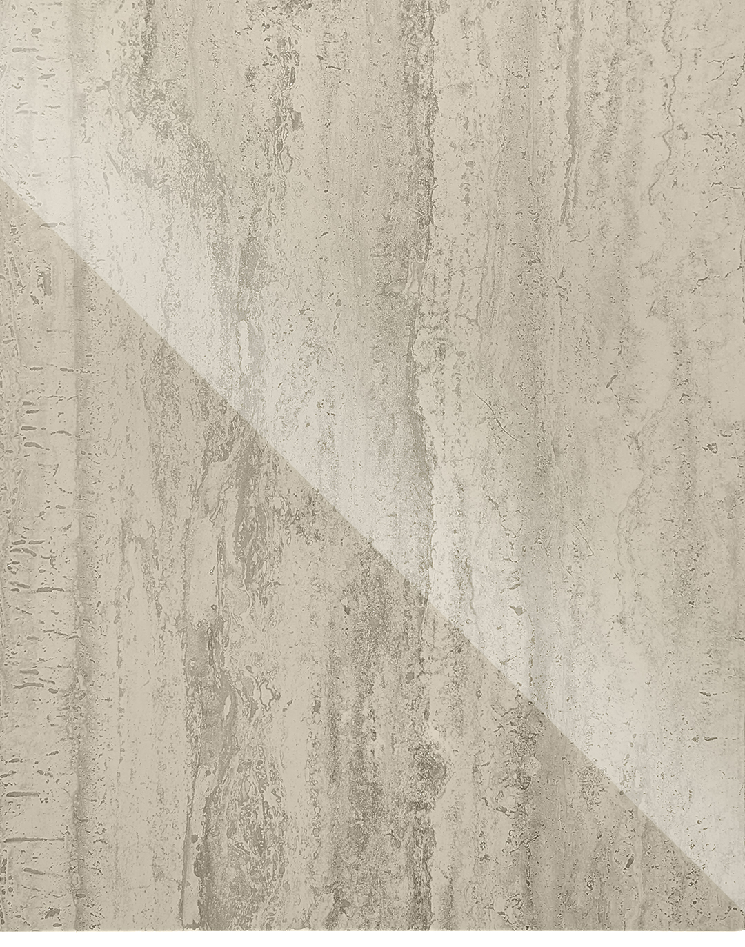 Wand- und Bodenfliese Seramiksan Traverten Beige Hochglanz 120x60 cm