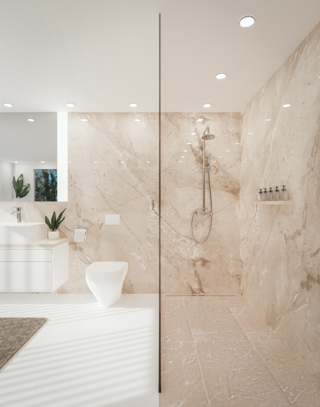 PVC-Paneel Marmor Valencia Sand 288x122 cm