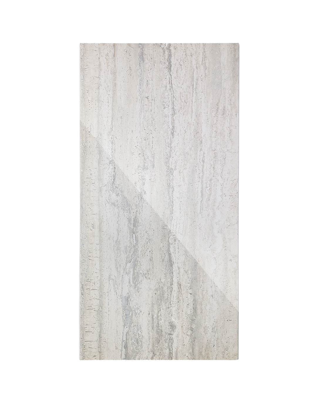 Wand- und Bodenfliese Seramiksan Traverten Bone Hochglanz 120x60 cm